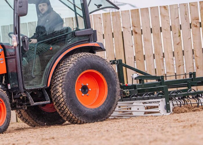 Maintenance grader and tractor