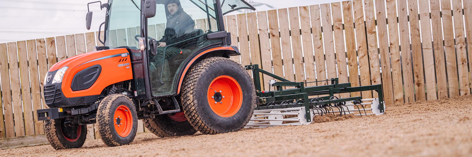 Maintenance grader and tractor